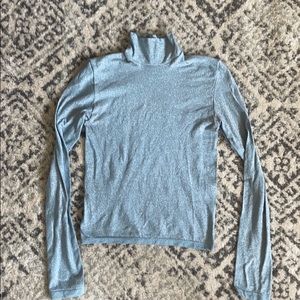 Sparkly blue Victoria’s Secret turtleneck